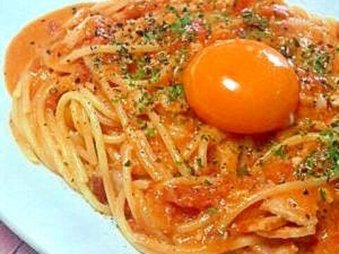 トマトのカルボナーラ